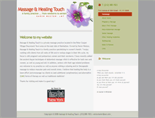 Tablet Screenshot of massageandhealingtouch.com